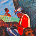 Acryl op doek, Maya Wildevuur, Zuid-Afrika